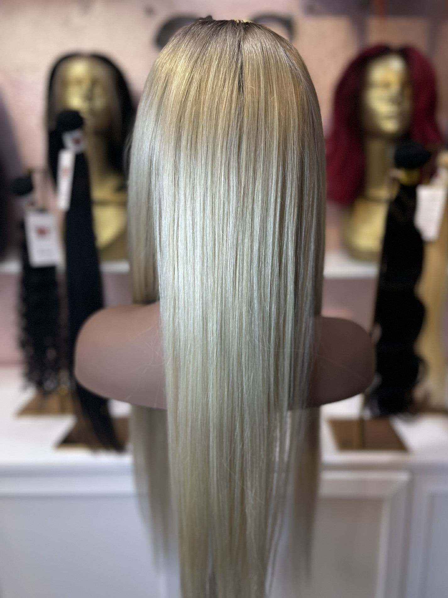 24 Inch Virgin Human Hair Wig - Blonde